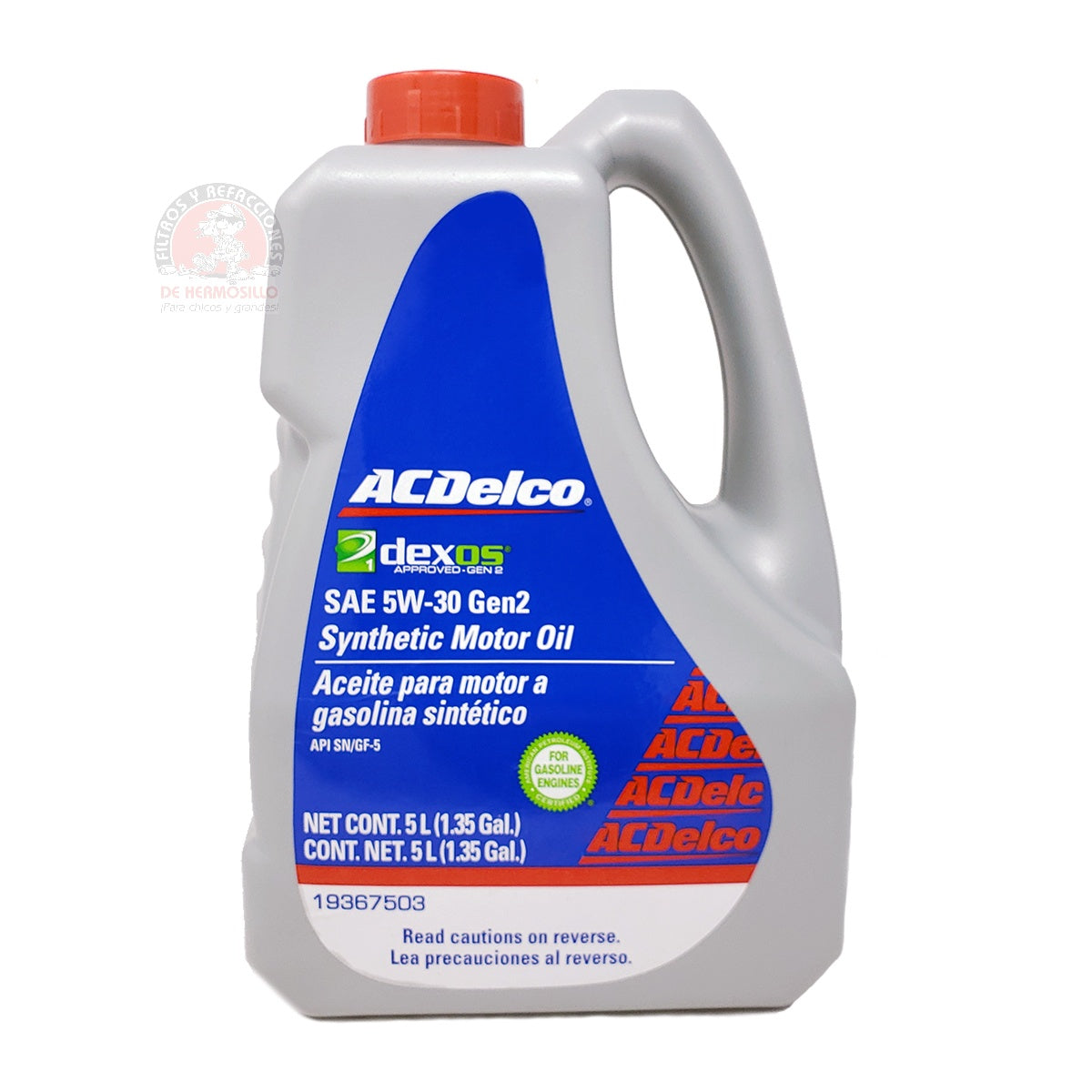 Aceite Motor 5W30 Sintético API SN/GF-5 5 Lts AC Delco – Filtros Y ...