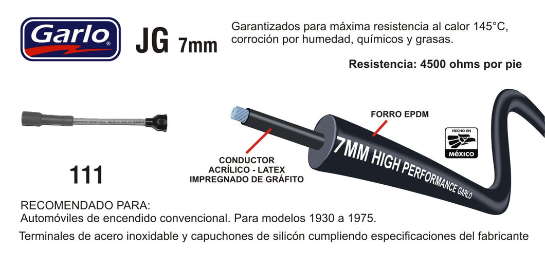 CABLES DE BUJIA CORDOBA LEBARON MIRADA DAKOTA CHARGER RAM