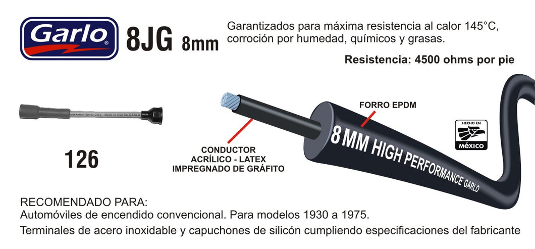 CABLES DE BUJIA CHRYSLER BARRACUDA - VALIANT