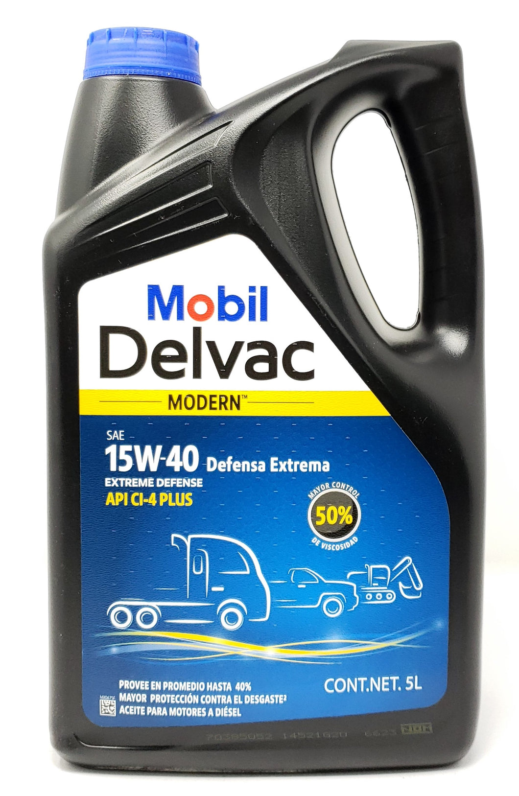 Aceite Motor Diesel 15W40 Delvac Modern Tapa Azul 5Lts Mobil