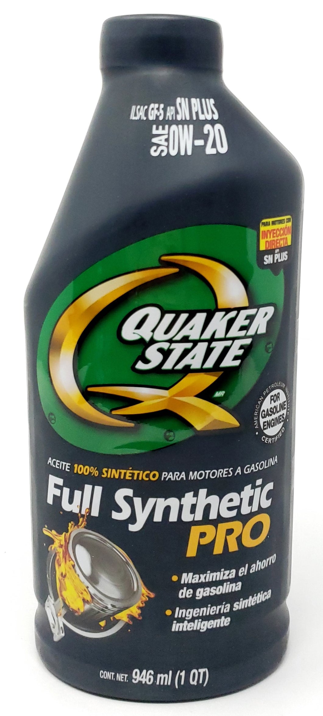 Aceite Motor 0W20 Sintetico Pro 946Ml Quaker State