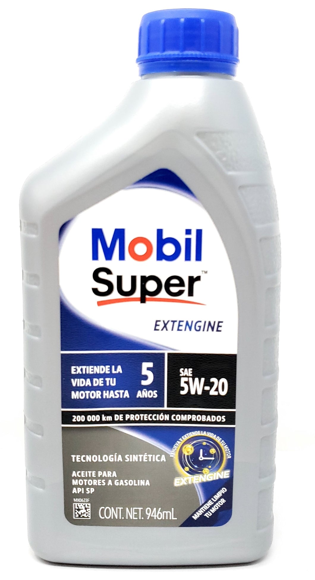 Aceite Motor 5W20 Extengine 946Ml Presentacion Oficial Mobil