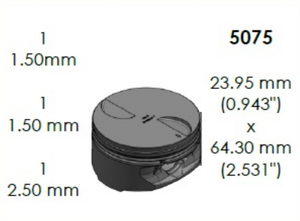 Juego Pistones Para Motor Cadillac Chevrolet V8 6.2L