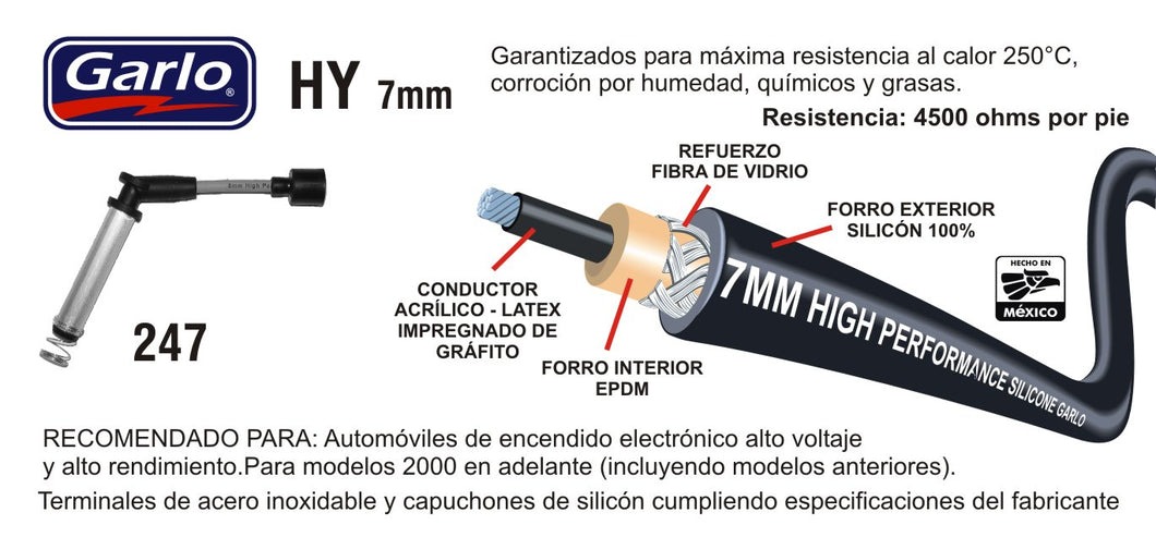 CABLES DE BUJIA CHEV. LUV 4L 2.2 (98-05) TIPO ORIGINAL .