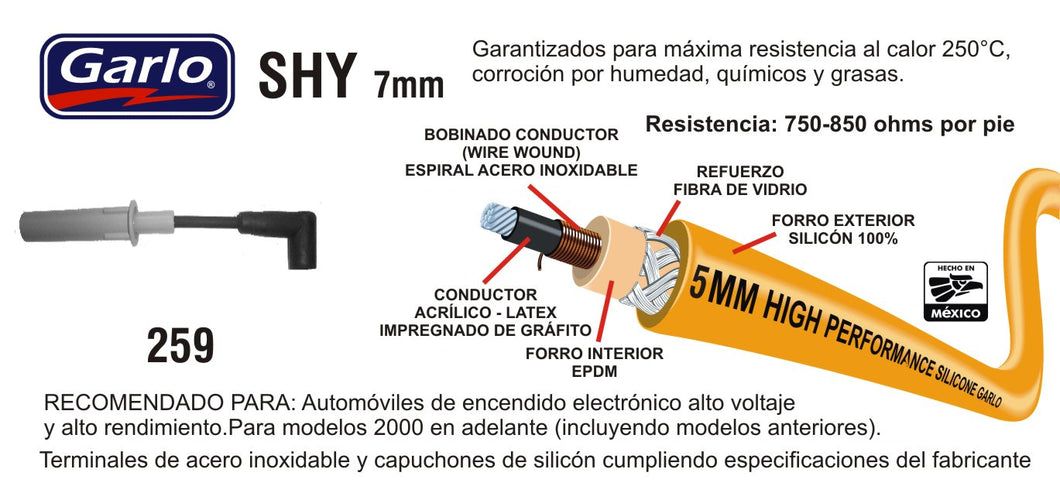 CABLES DE BUJIA DODGE DAKOTA DURANGO RAM