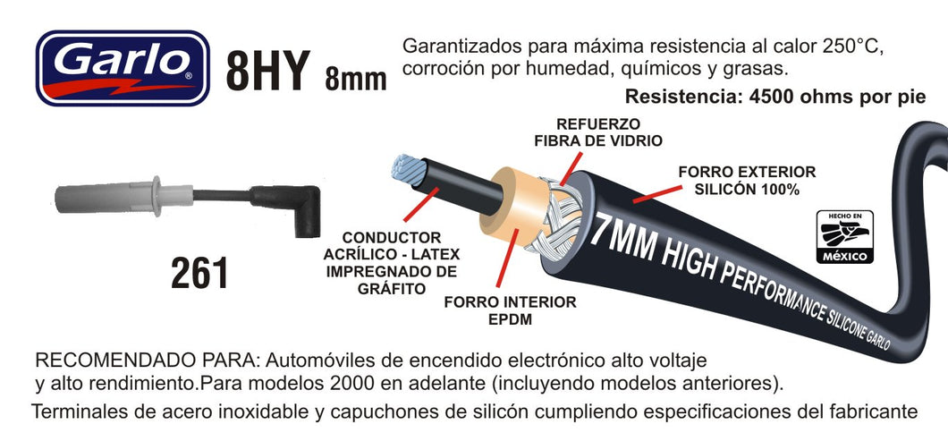 CABLES DE BUJIA DAKOTA DURANGO RAM CHARGER PICKUP 1500 WAGON