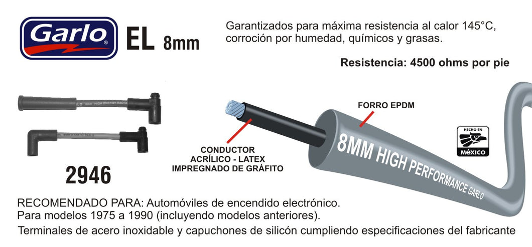 CABLES DE BUJIA RIVIERA CAMARO IMPALA 400SS JIMMY FIREBIRD