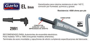 CABLES DE BUJIA FORD. RANGER 4L 2.3 (89-91) "8 BUJIAS"