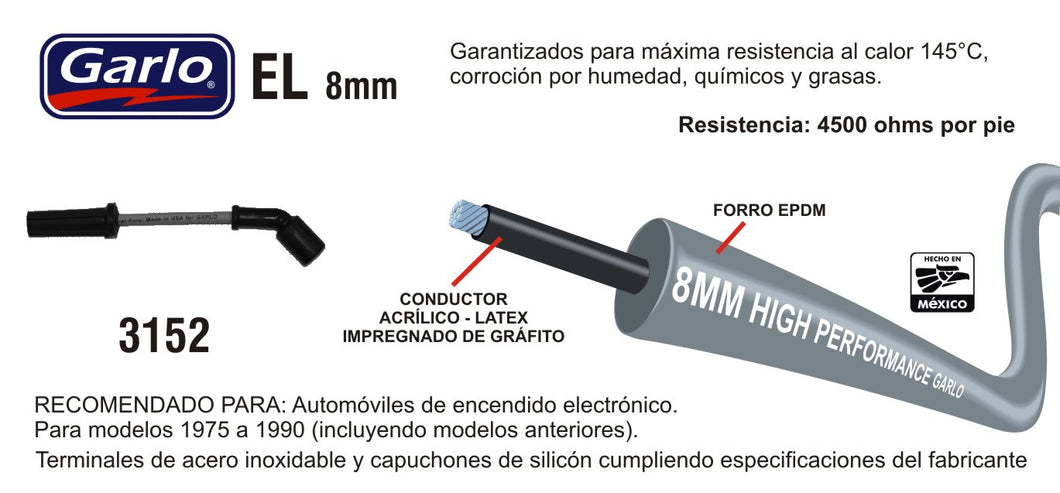 CABLES DE BUJIA CTS STS ESCALADE CAMARO CORVETTE