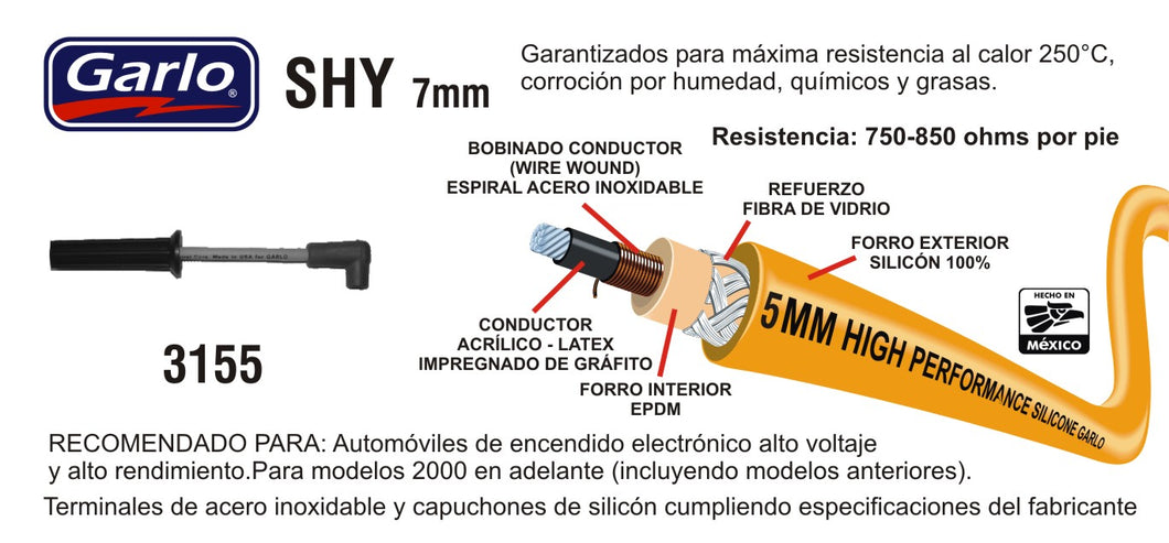 CABLES DE BUJIA CENTURY REGAL SKYLARK BERETTA CORSICA LUMINA