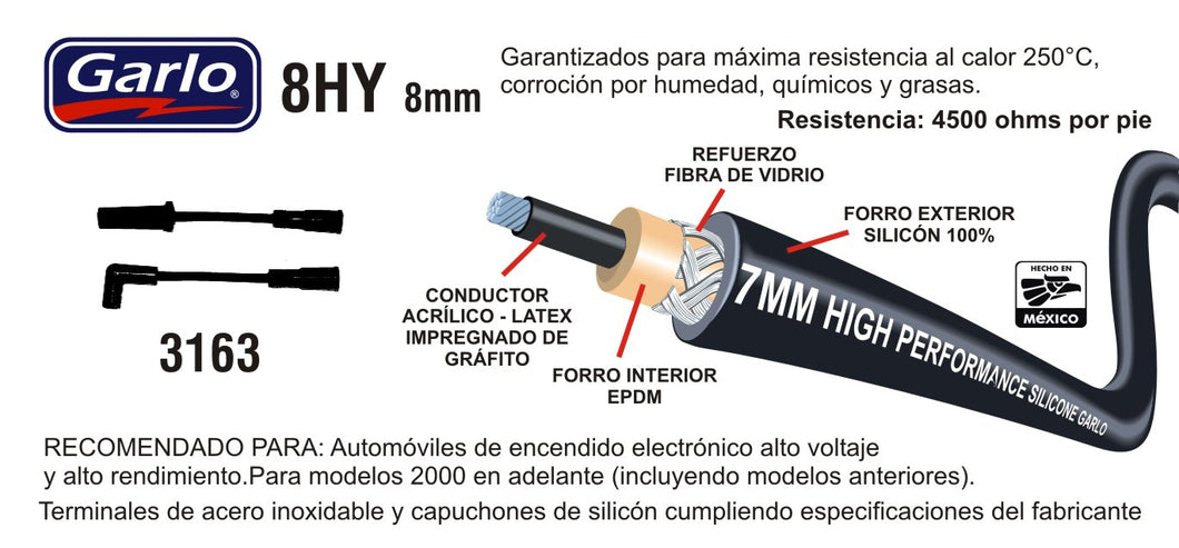 CABLES DE BUJIA CHEVROLET PICKUP, SIERRA, SILVERADO