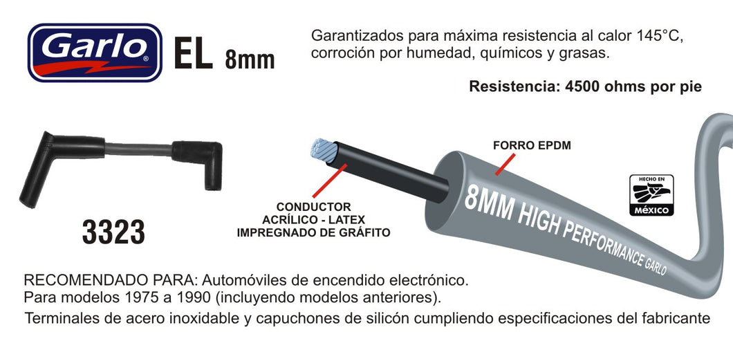 CABLES DE BUJIA ECONOLINE E250 E350 F250 F350 HEAVY DUTY