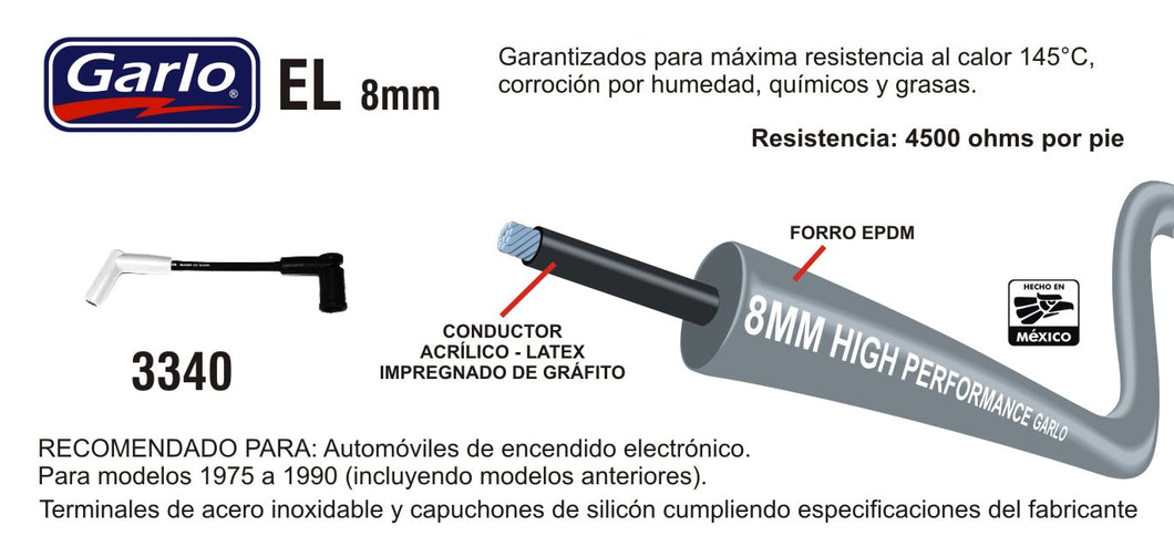 CABLES DE BUJIA FORD WINDSTAR 3.8 (01-03) MUSTANG (01-04)