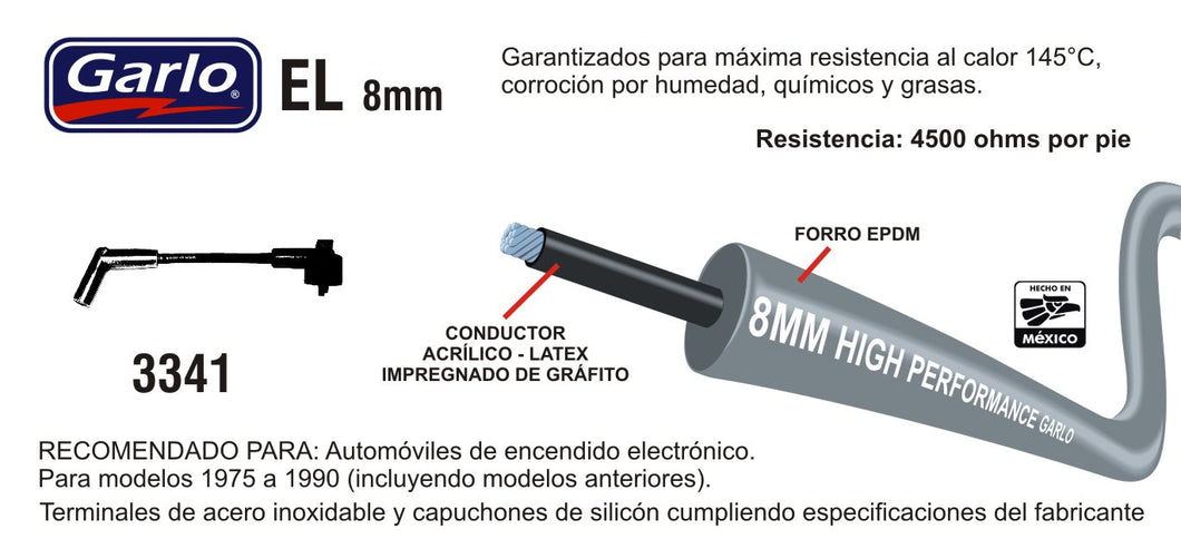 CABLES DE BUJIA FORD MUSTANG 6CIL 3.8 (99-00)