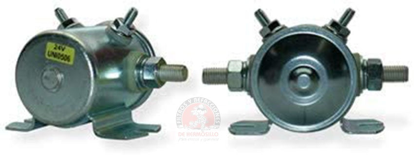 Solenoide de corriente continua 24 volts 4 bornes