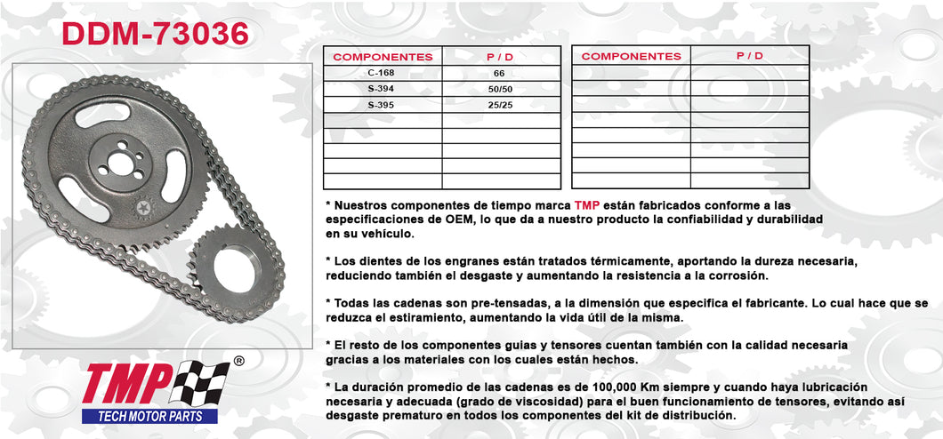 Kit De Distribucion Chev Pick-Up V8 454 7.4 427 7.0 70-90
