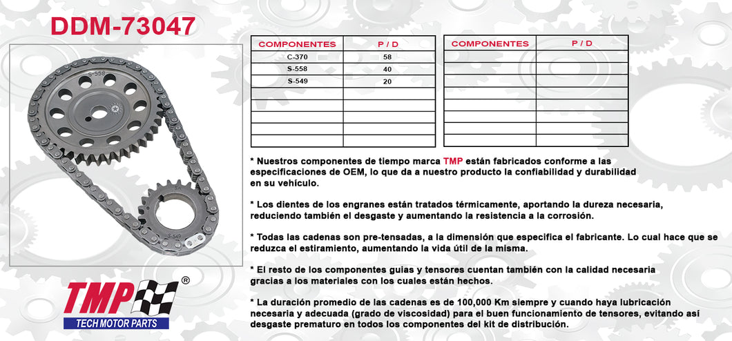KIT DISTRIBUCION CAVALIER SKYHAWK CORSICA LUMINA BLAZER