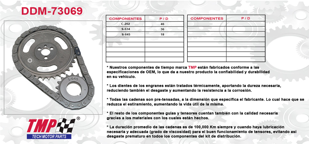 KIT DE DISTRIBUCION CHEV PICK-UP V8 350 5.7 (87-96)