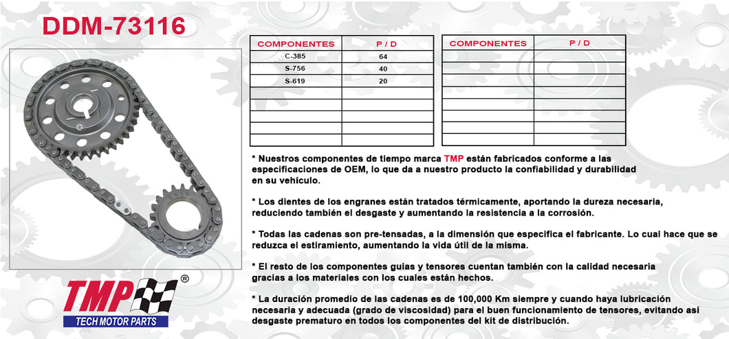 KIT DISTRIBUCION VENTURE CENTURY REGAL LUMINA MONTANA