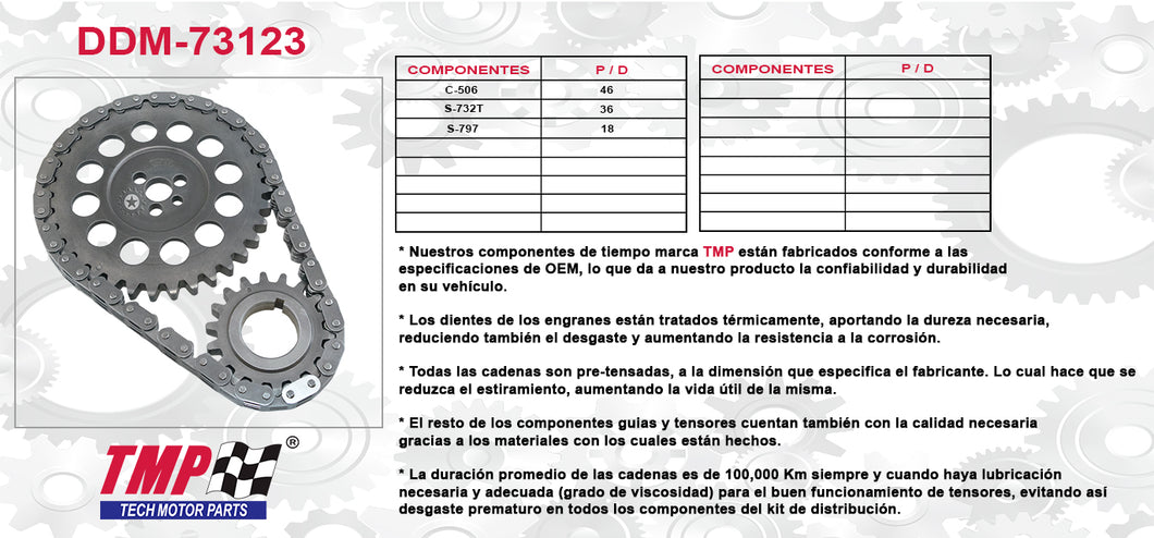 KIT DISTRIBUCION CHEV SUBURBAN CAMARO TAHOE SAVANA YUKON