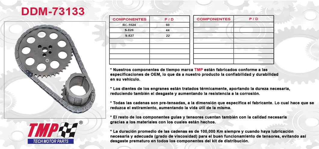 KIT DISTRIBUCION CAMARO AVALANCHE SUBURBAN SIERRA YUKON