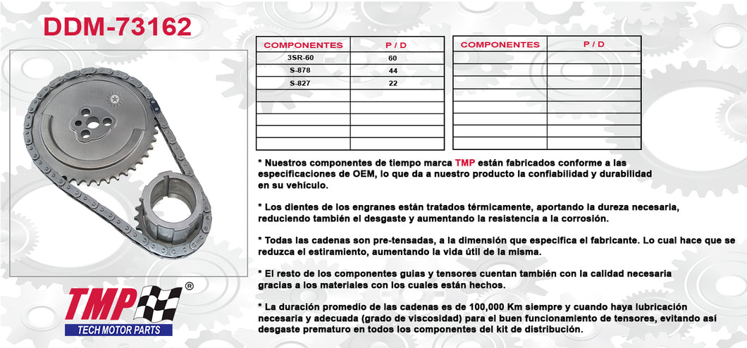 KIT DISTRIBUCION SILVERADO SUBURBAN AVALANCHE EXPRESS IMPALA