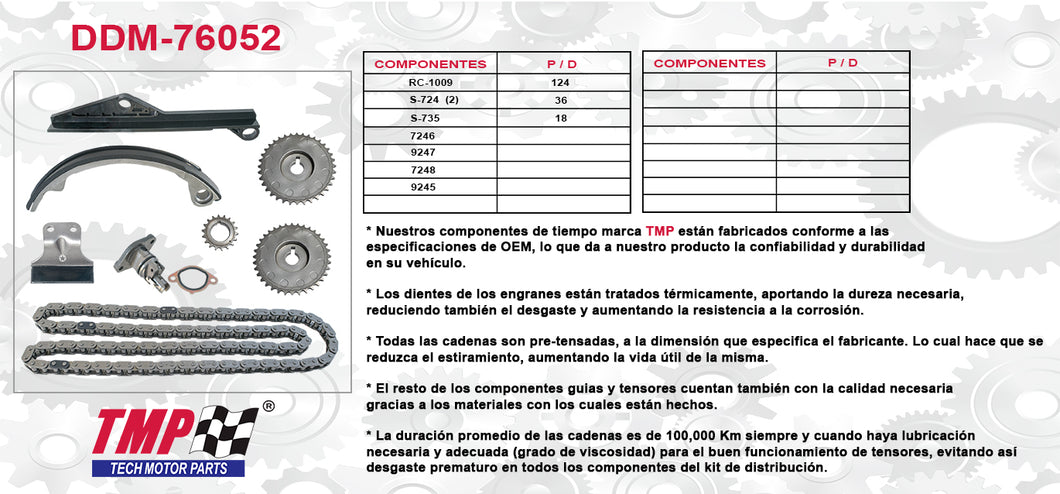 Kit De Distribucion Nissan Sentra L4 2.0 Sr20De (91-98)