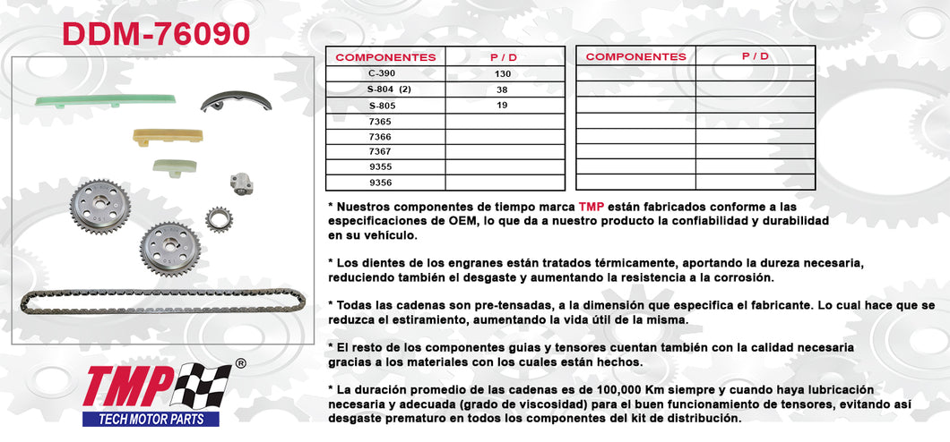 KIT DISTRIBUCION CAVALIER MALIBU SKYLARK SUNFIRE