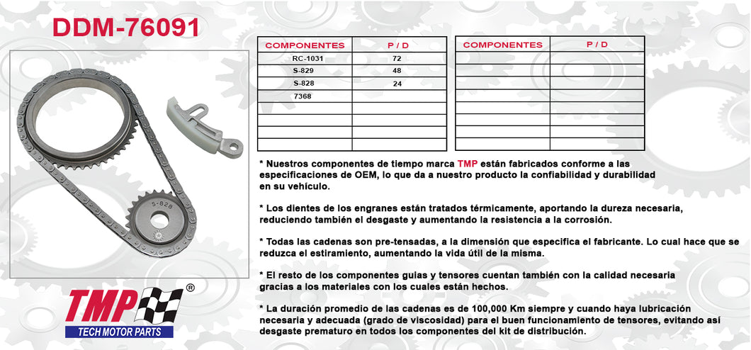 KIT DISTRIBUCION DE BALANC CAVALIER MALIBU SKYLARK SUNFIRE