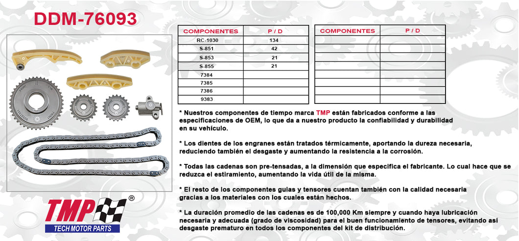 KIT DISTRIBUCION CAVALIER ASTRA SUNFIRE SATURN COBALT MALIBU