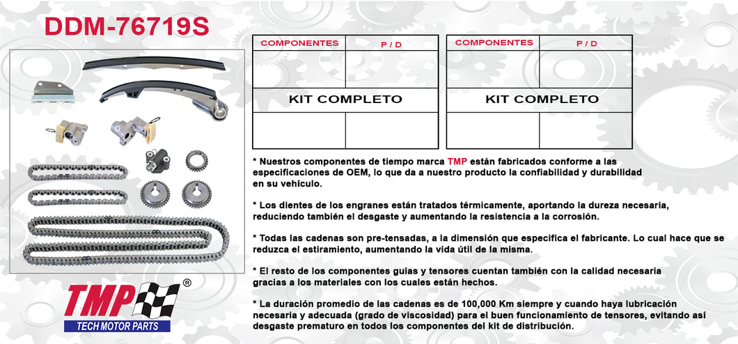 KIT DISTRIBUCION NISSAN FRONTIER PATHFINDER X-TERRA