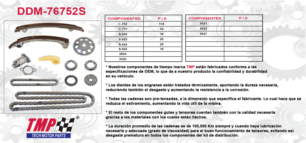 KIT DISTRIBUCION CAMRY HIGHLANDER RAV4 SCION SOLARA