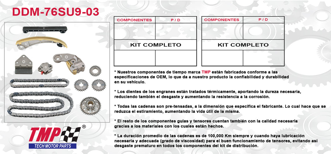 KIT DISTRIBUCION SUZUKI VITARA AERIO GEO TRACKER