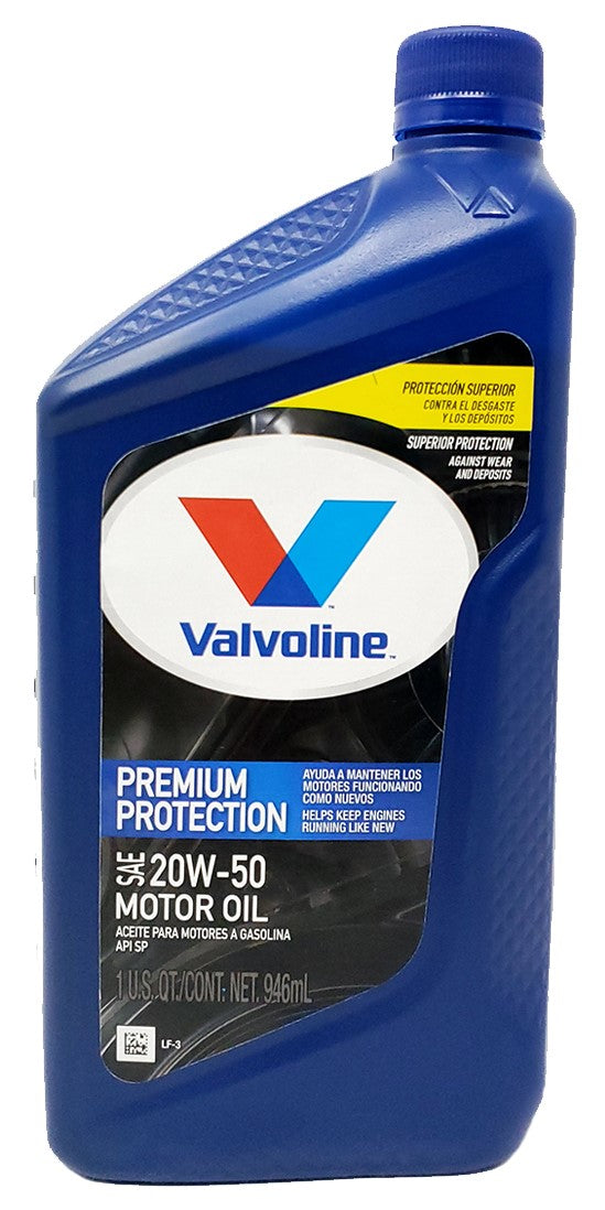 Aceite Motor 20W50 Multigrado 1 Litro Oficial Valvoline