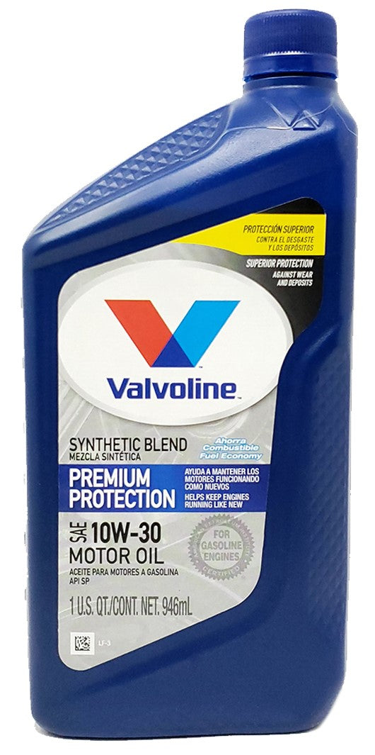 Aceite Motor 10W30 Semisintético 1 Litro Oficial Valvoline