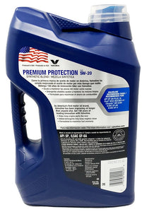 Aceite Motor 5W20 Semisintético 5 Litros Oficial Valvoline