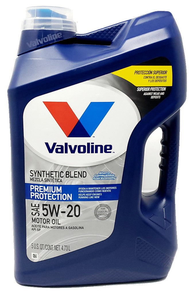 Aceite Motor 5W20 Semisintético 5 Litros Oficial Valvoline