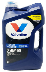 Aceite Motor 20W50 Multigrado 5 Litros Oficial Valvoline