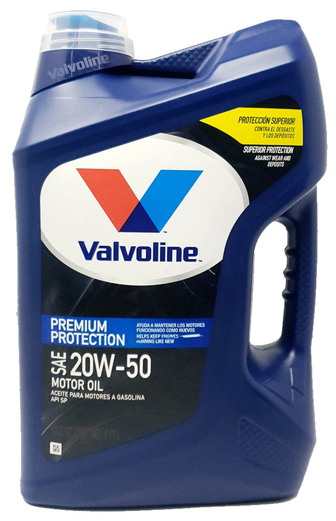Aceite Motor 20W50 Multigrado 5 Litros Oficial Valvoline