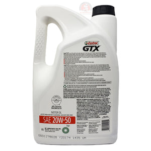 Aceite Motor 20W50 Gtx 5 Lts Presentación Oficial Castrol