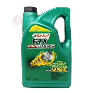 Aceite Motor 25W60 Gtx 5 Lts Presentación Oficial Castrol