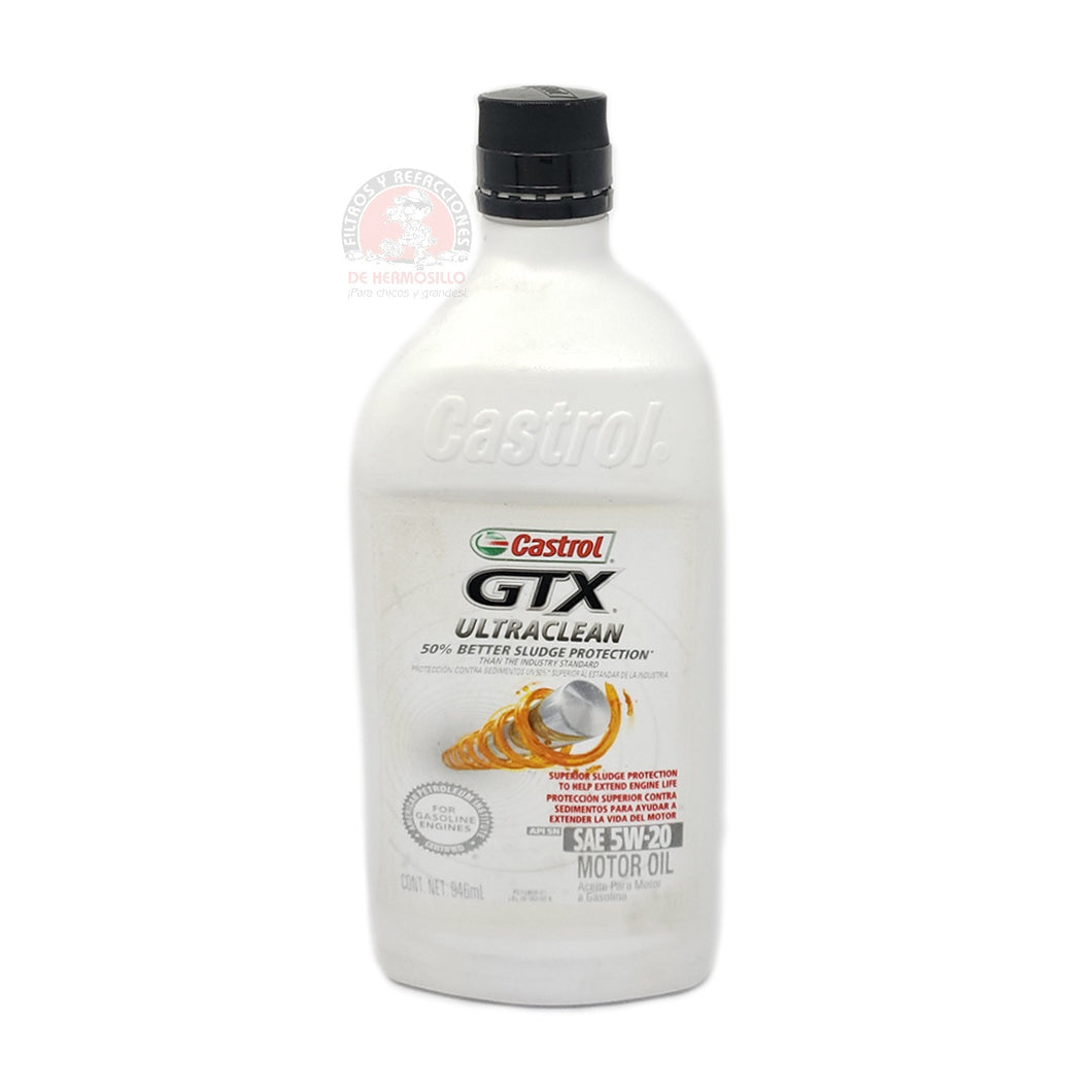 Aceite Motor 5W20 Gtx 946 Ml Presentación Oficial Castrol