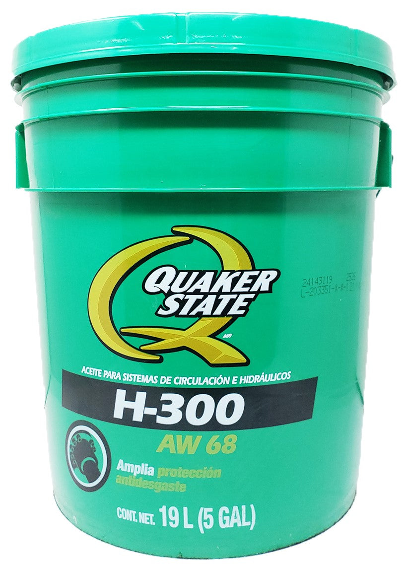 Cubeta Aceite Quaker State Hidraulico AW 68 19lts Diesel