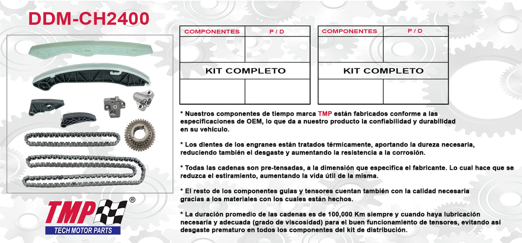 KIT DISTRIBUCION SEBRING AVENGER CALIBER JOURNEY CALIBER