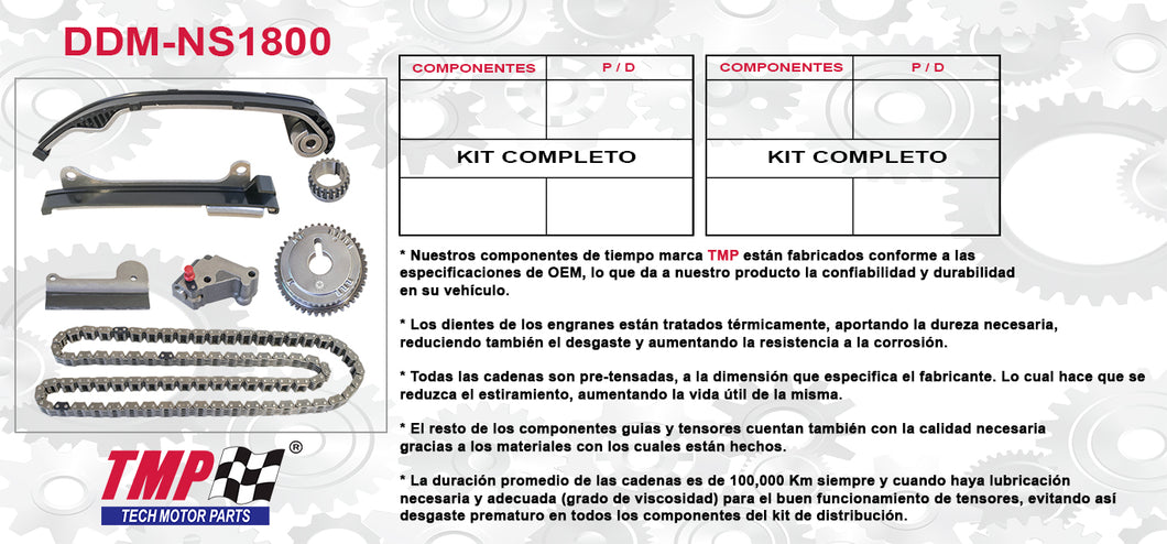 KIT DISTRIBUCION NISSAN SENTRA ALMERA