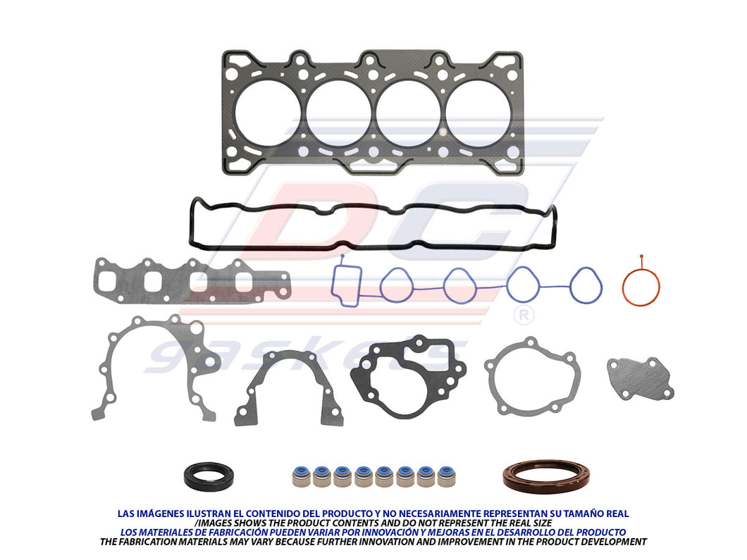 Juego de empaques GM PONTIAC MATIZ NO INCLUYE JUNTA CARTER