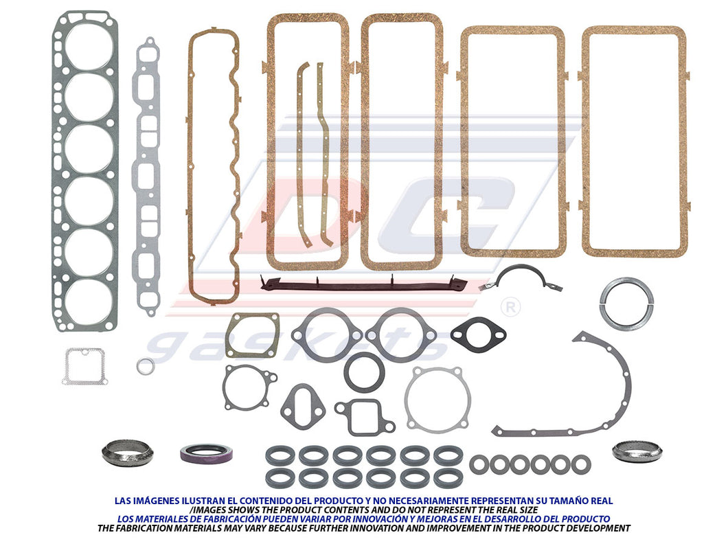 Juego De Empaques Gm Chevrolet 194 230 250 292 1963/78