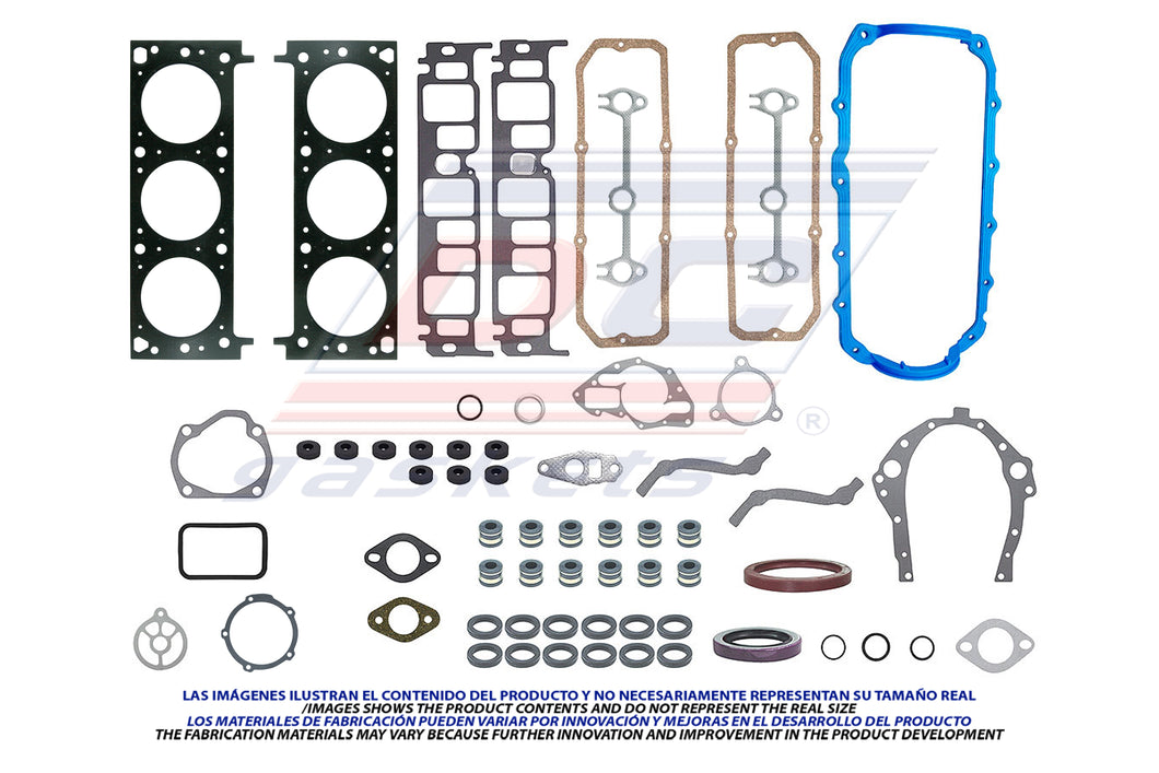 Juego de empaques GM CHEVROLET V6 173 CAMIONETA S-10 87/93