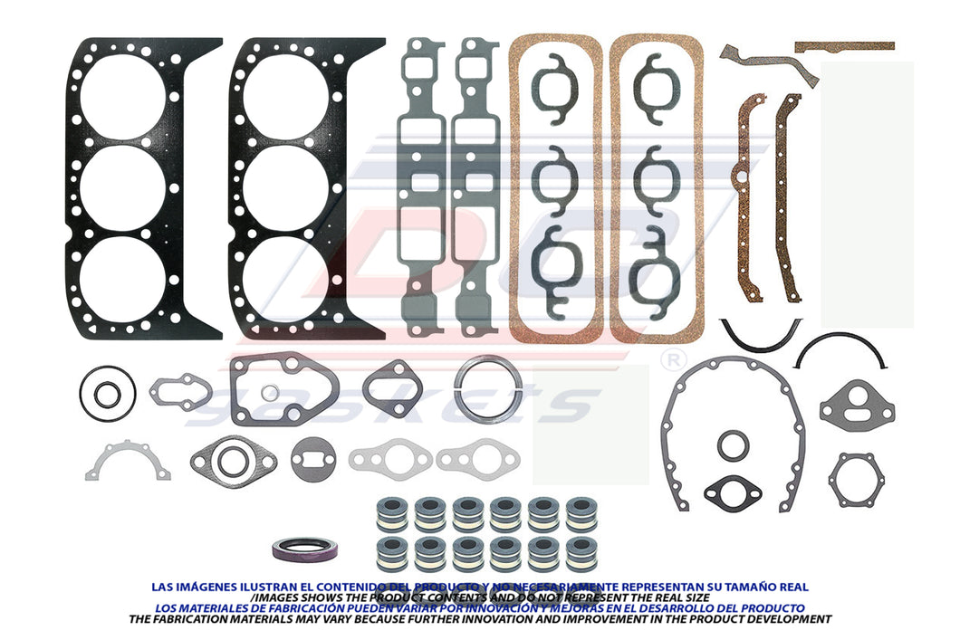 Juego de empaques GM CHEVROLET ASTRO PICKUP C20 C1500 2500