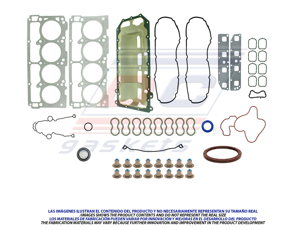 Juego de empaques CHRYSLER DODGE V8; 5.7L MAGNUM CHARGER